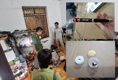 Hà Nội: Phát hiện "lò" thiết bị công nghệ phục vụ gian lận thi cử ở Đê La Thành - Ảnh 2