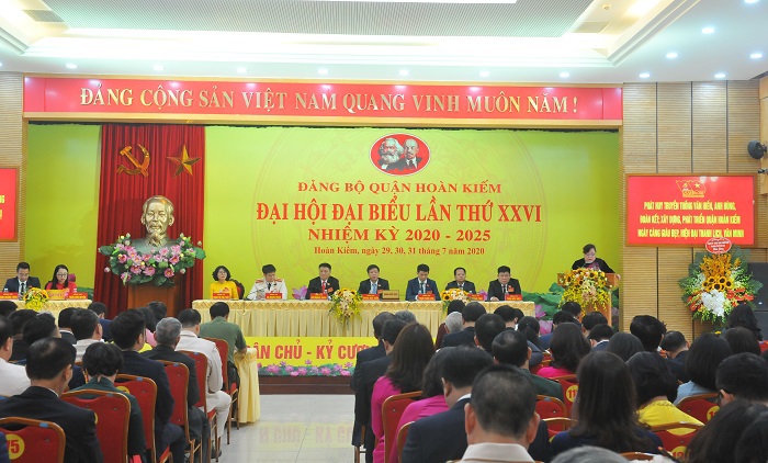 Đại hội đại biểu lần thứ XXVI Đảng bộ quận Hoàn Kiếm: Xây dựng quận thành đô thị kiểu mẫu, thông minh của Thủ đô - Ảnh 1