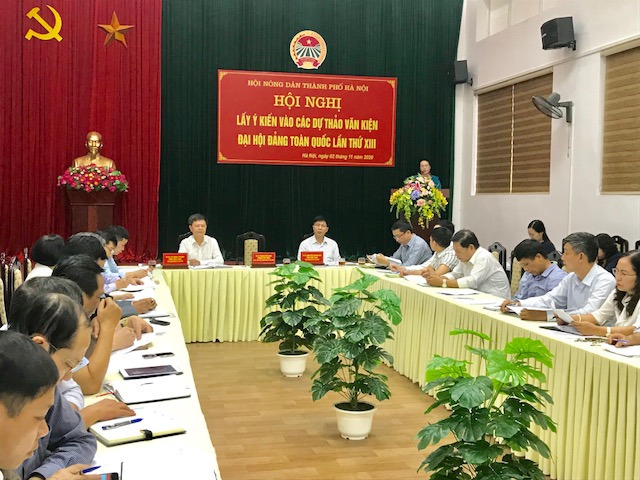 Hội Nông dân Hà Nội lấy ý kiến góp ý Dự thảo các văn kiện Đại hội XIII của Đảng - Ảnh 1
