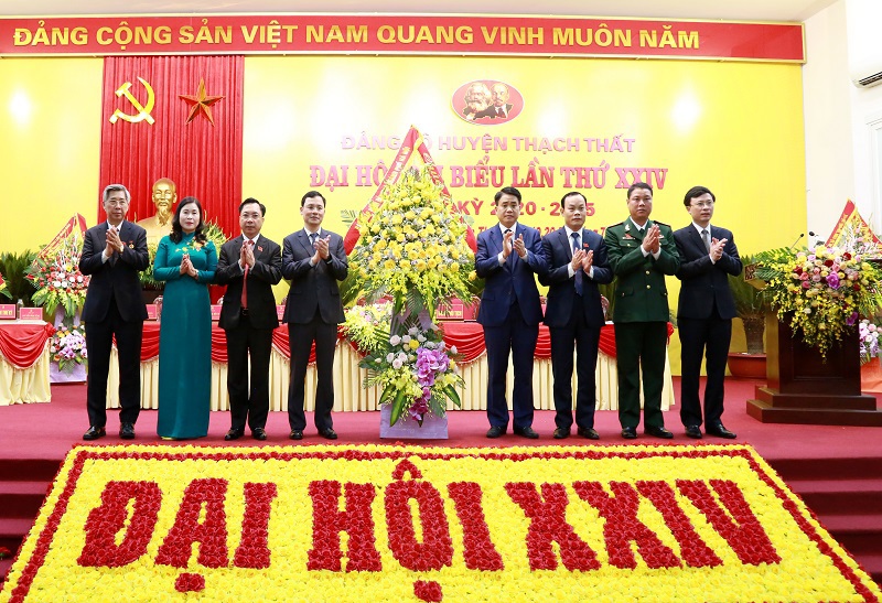 Đại hội đại biểu lần thứ XXIV Đảng bộ huyện Thạch Thất nhiệm kỳ 2020-2025 - Ảnh 6