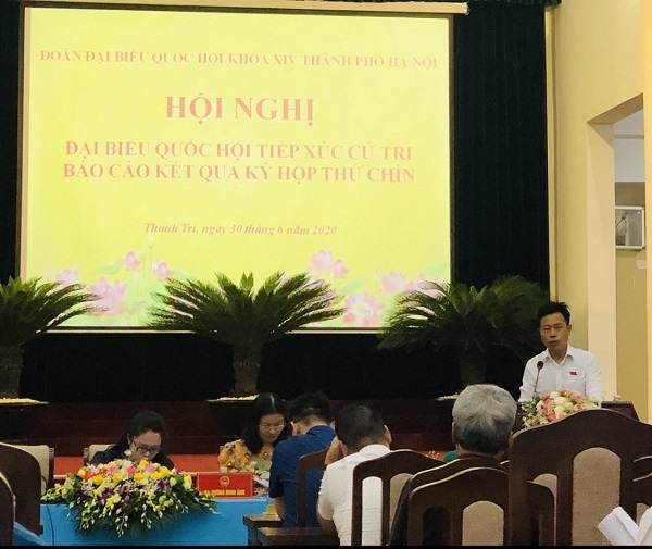Cử tri huyện Thanh Trì kiến nghị xem xét chính sách hỗ trợ gạo cho người dân - Ảnh 1
