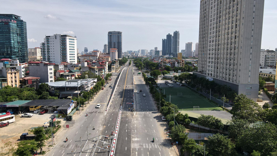 Toàn cảnh cầu vượt 560 tỷ đồng ở Hà Nội trước ngày thông xe - Ảnh 1