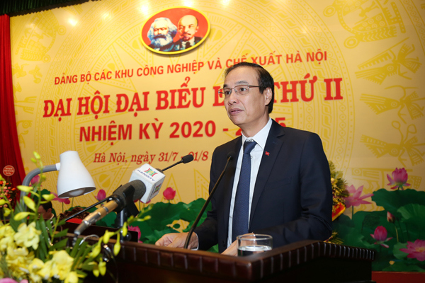 Đảng ủy các Khu công nghiệp và chế xuất Hà Nội phải thực sự là cầu nối giữa các doanh nghiệp và TP - Ảnh 2