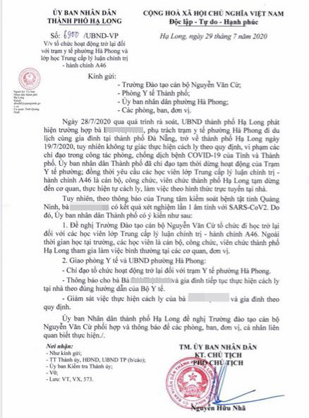 Quảng Ninh: Ngừng hoạt động một trạm y tế phường do cán bộ khai báo không trung thực - Ảnh 1