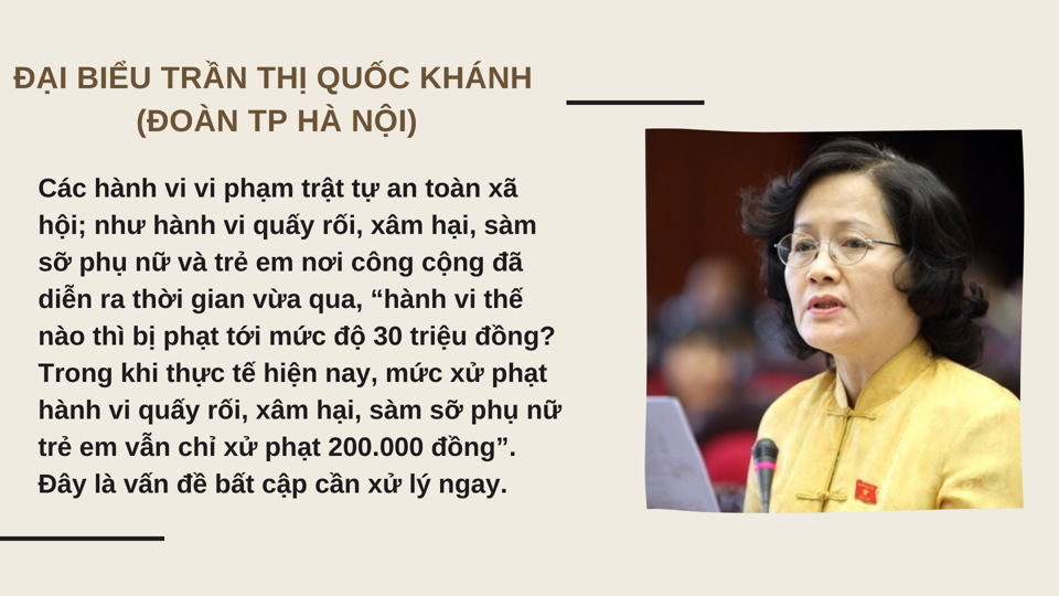 Đại biểu Quốc hội yêu cầu tăng mức phạt hành vi quấy rối, xâm hại, sàm sỡ phụ nữ, trẻ em - Ảnh 1