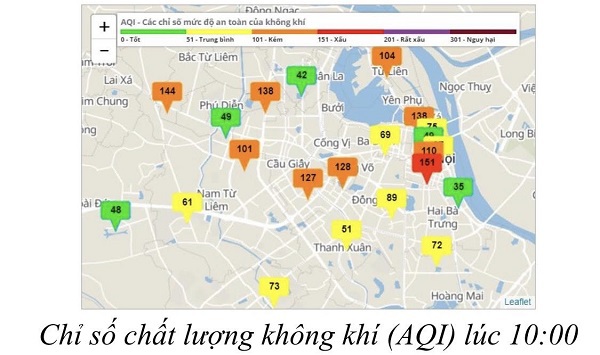 Chất lượng không khí Hà Nội ngày 2/9: Một số khu vực ở mức kém và xấu - Ảnh 2