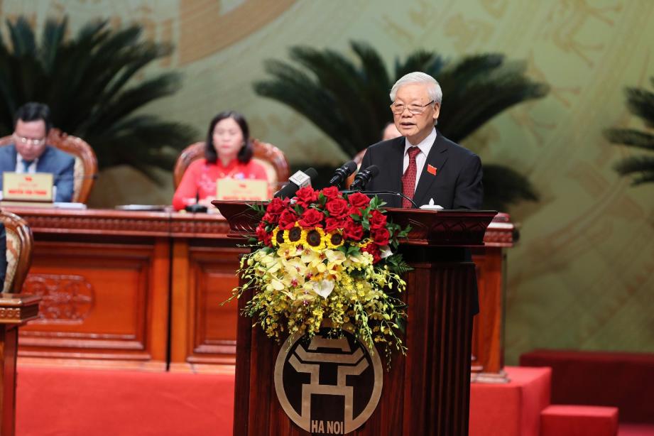 Một số hình ảnh tại Đại hội đại biểu Đảng bộ TP Hà Nội lần thứ XVII, nhiệm kỳ 2020 - 2025 - Ảnh 10
