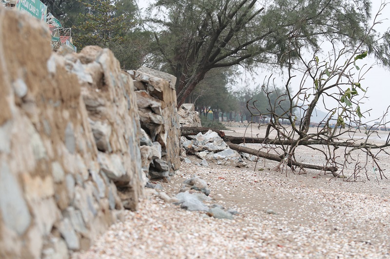 Nghệ An: Sóng đánh tan hoang kè bãi biển Cửa Lò - Ảnh 9