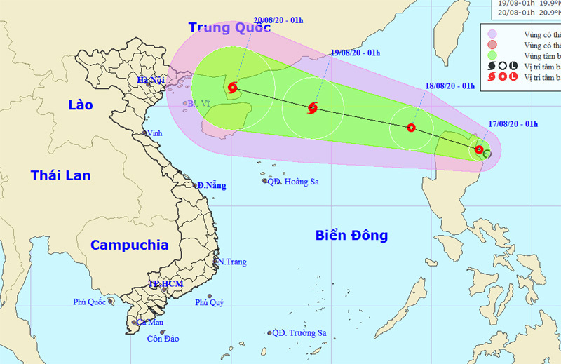 Xuất hiện áp thấp nhiệt đới gần Biển Đông, có khả năng mạnh lên thành bão - Ảnh 1
