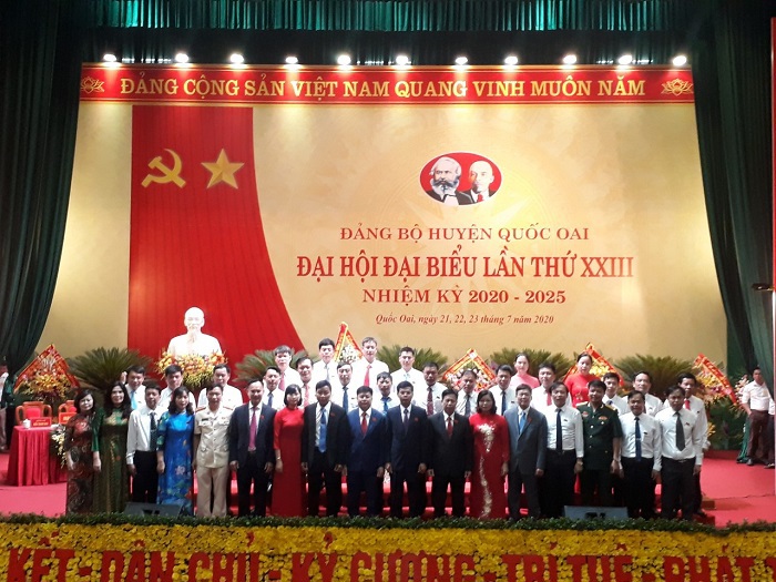 Ông Nguyễn Văn Thọ tái đắc cử Bí thư Huyện ủy Quốc Oai nhiệm kỳ 2020 - 2025 - Ảnh 1