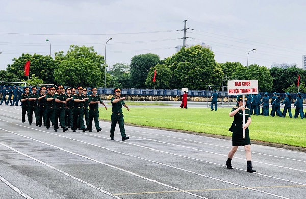 Sôi nổi Hội thao Quốc phòng lực lượng dân quân tự vệ huyện Thanh Trì năm 2020 - Ảnh 2