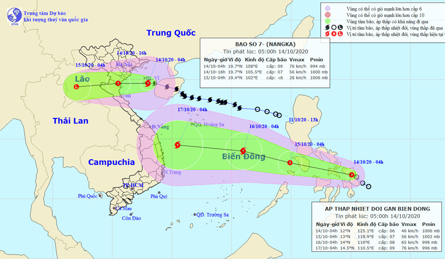 Bão số 7 đổ bộ vào các tỉnh Thái Bình - Nghệ An, áp thấp nhiệt đới mới áp sát Biển Đông - Ảnh 1
