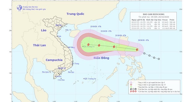 Biển Đông chuẩn bị đón bão số 8 và cảnh báo về thông tin dự báo giả mạo - Ảnh 1