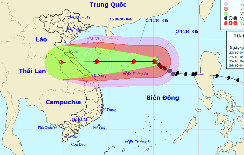 Bão số 8 hướng vào các tỉnh Hà Tĩnh - Quảng Trị, cảnh báo mưa dông, gió mạnh trên biển - Ảnh 1