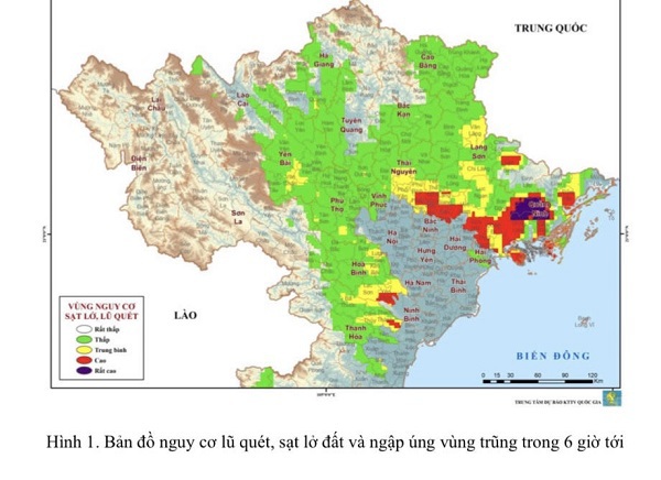 Nguy cơ cao xảy ra lũ quét, sạt lở đất và ngập úng cục bộ khu vực Bắc Bộ - Ảnh 1