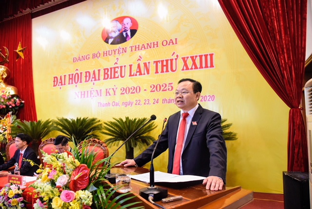 Đại hội Đại biểu huyện Thanh Oai lần thứ XXIII, nhiệm kỳ 2020 - 2025 - Ảnh 3