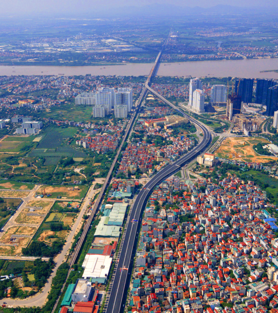 Cận cảnh đường Vành đai 3 trên cao nối cầu Thăng Long - Mai Dịch đã hoàn thành 90% - Ảnh 12