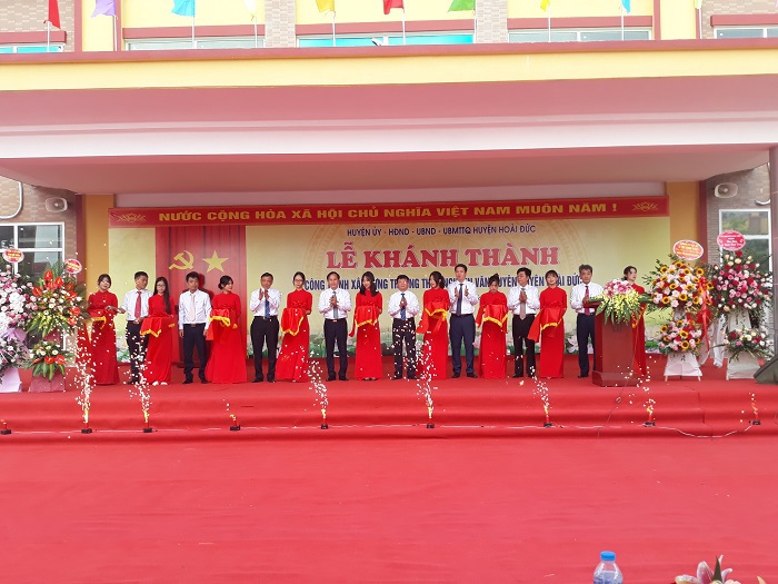 Hoài Đức: Khánh thành trường THCS Nguyễn Văn Huyên - Ảnh 1