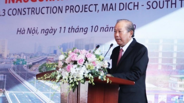 Chính thức thông xe cầu cạn Mai Dịch - Nam Thăng Long - Ảnh 1