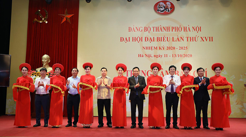 Khai trương Trung tâm báo chí Đại hội lần thứ XVII Đảng bộ thành phố Hà Nội - Ảnh 1