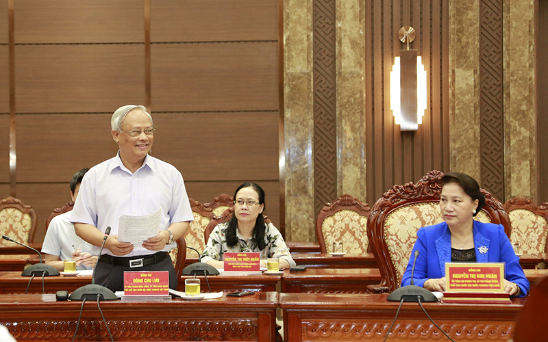 Hà Nội lấy ý kiến Đảng đoàn Quốc hội vào Dự thảo Văn kiện Đại hội lần thứ XVII Đảng bộ thành phố - Ảnh 6