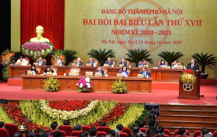 16 đồng chí được bầu vào Ban Thường vụ Thành uỷ Hà Nội khoá XVII, nhiệm kỳ 2020 -2025 - Ảnh 1