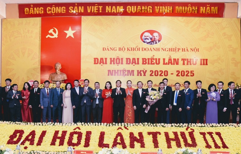 Ra mắt Ban Chấp hành Đảng bộ Khối Doanh nghiệp Hà Nội khóa III, nhiệm kỳ 2020 - 2025 - Ảnh 1