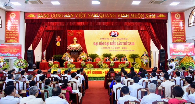 Đại hội Đại biểu huyện Thanh Oai lần thứ XXIII, nhiệm kỳ 2020 - 2025 - Ảnh 2