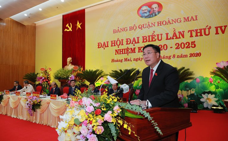 Ông Nguyễn Quang Hiếu được bầu giữ chức Bí thư Quận ủy Hoàng Mai - Ảnh 2