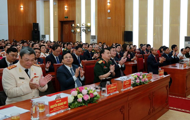 237 đại biểu tham dự Đại hội đại biểu Đảng bộ quận Hoàng Mai lần thứ IV - Ảnh 1