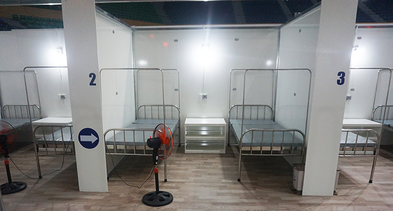Đà Nẵng: Bệnh viện dã chiến tại Cung thể thao Tiên Sơn chính thức được bàn giao - Ảnh 5