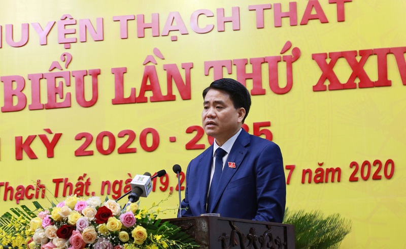 Đại hội đại biểu lần thứ XXIV Đảng bộ huyện Thạch Thất nhiệm kỳ 2020-2025 - Ảnh 4