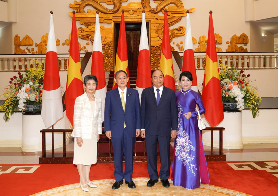 Thủ tướng Nguyễn Xuân Phúc chủ trì lễ đón chính thức Thủ tướng Nhật Bản Suga Yoshihide - Ảnh 5