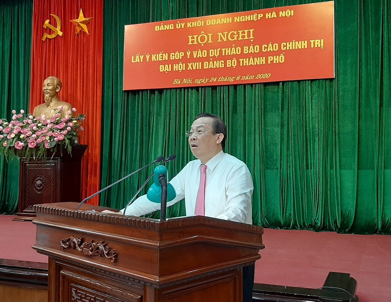 Đảng ủy Khối doanh nghiệp Hà Nội góp ý Dự thảo Văn kiện Đại hội Đảng bộ thành phố: Gỡ khó, thúc đẩy doanh nghiệp phát triển mạnh mẽ - Ảnh 2