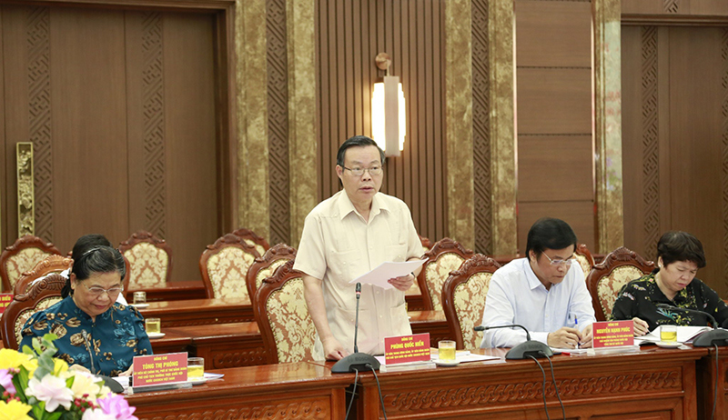 Hà Nội lấy ý kiến Đảng đoàn Quốc hội vào Dự thảo Văn kiện Đại hội lần thứ XVII Đảng bộ thành phố - Ảnh 5