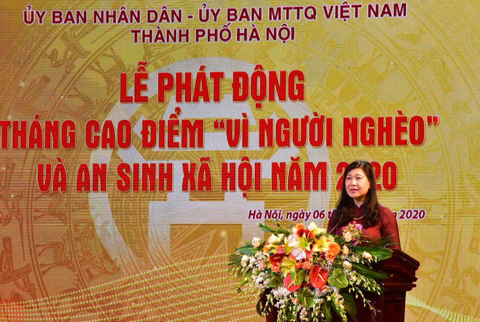 Hà Nội phát động Tháng cao điểm “Vì người nghèo” và an sinh xã hội năm 2020 - Ảnh 2