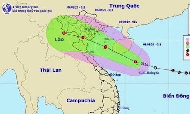 Trưa nay, bão số 2 đổ bộ đất liền các tỉnh Ninh Bình - Nghệ An với sức gió giật cấp 9 - Ảnh 1
