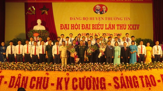 Đồng chí Nguyễn Tiến Minh tiếp tục được bầu giữ chức Bí thư Huyện ủy Thường Tín khóa XXIV - Ảnh 1