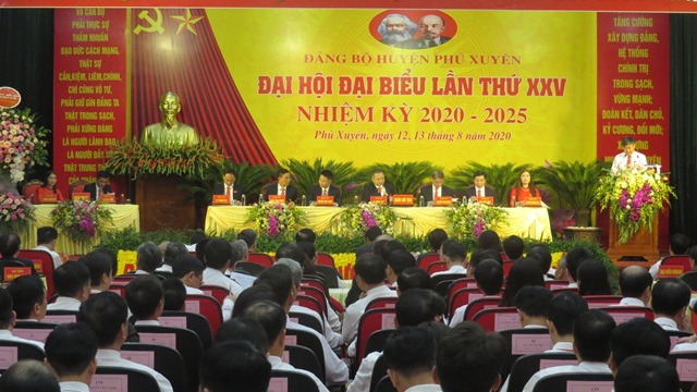 Đại hội đại biểu Đảng bộ huyện Phú Xuyên lần thứ XXV: Phát huy lợi thế, hướng tới trở thành đô thị vệ tinh phía Nam của TP - Ảnh 6