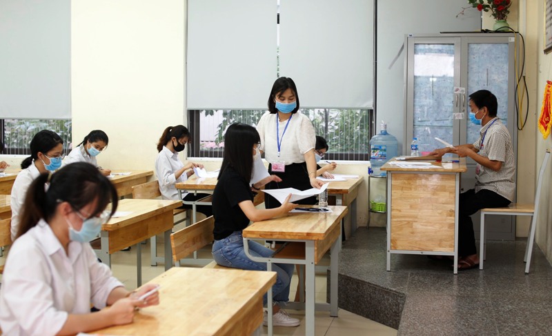 Quận Thanh Xuân: Một thí sinh được bố trí thi tại phòng riêng - Ảnh 1