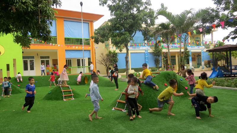 Những ngôi trường mới khang trang tại xã Đồng Tâm - Ảnh 1