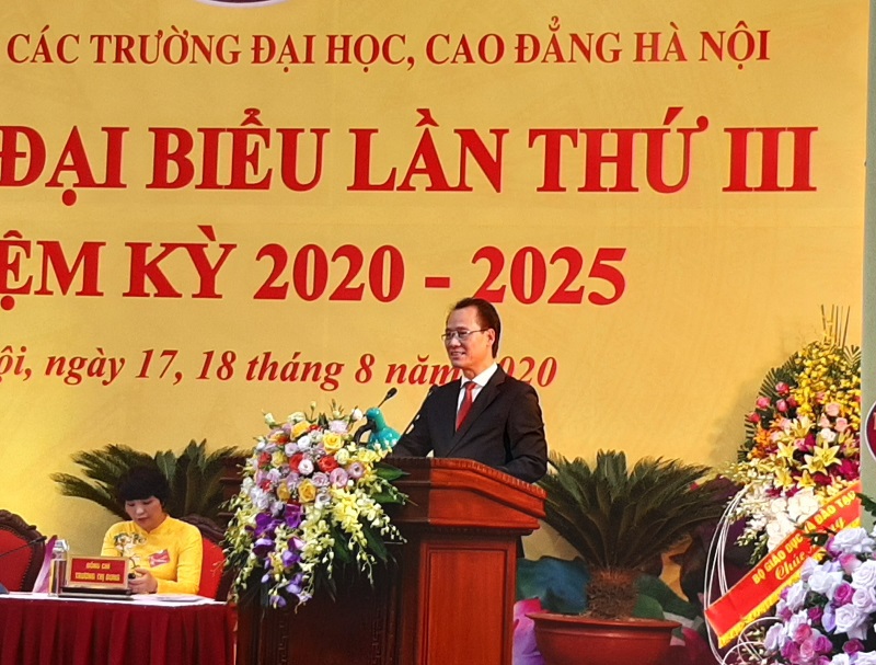 Đồng chí Nguyễn Thanh Sơn được bầu là Bí thư Đảng ủy Khối các trường ĐH, CĐ Hà Nội nhiệm kỳ 2020-2025 - Ảnh 2