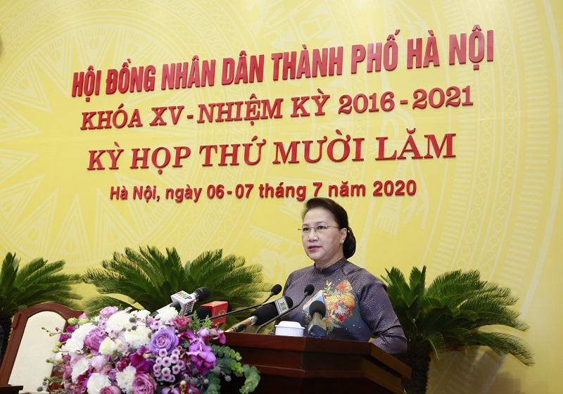 Chủ tịch Quốc hội Nguyễn Thị Kim Ngân: Hà Nội cần tổ chức bộ máy phù hợp với thực hiện mô hình chính quyền đô thị - Ảnh 1