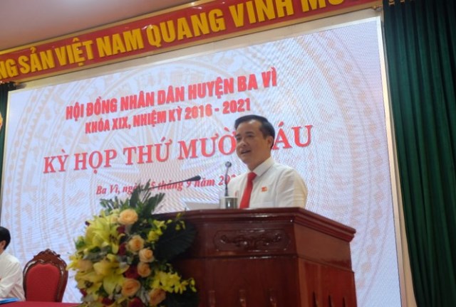 Ông Đỗ Mạnh Hưng làm Chủ tịch UBND huyện Ba Vì - Ảnh 3