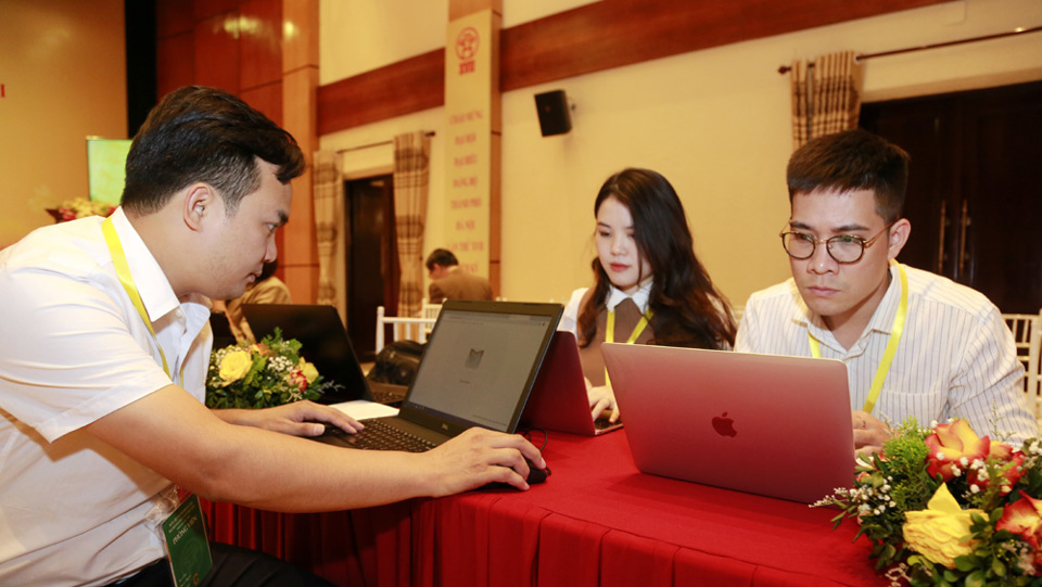 Trung tâm báo chí Đại hội lần thứ XVII Đảng bộ TP Hà Nội: Tòa soạn thứ 2 của nhà báo - Ảnh 7