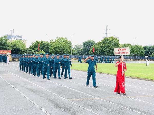 Sôi nổi Hội thao Quốc phòng lực lượng dân quân tự vệ huyện Thanh Trì năm 2020 - Ảnh 3