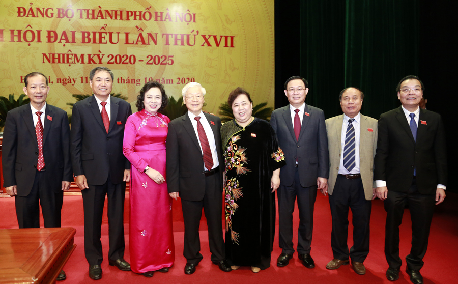 Một số hình ảnh tại Đại hội đại biểu Đảng bộ TP Hà Nội lần thứ XVII, nhiệm kỳ 2020 - 2025 - Ảnh 13
