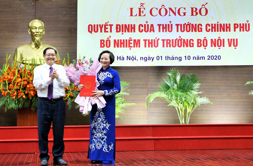 Bà Phạm Thị Thanh Trà được điều động, bổ nhiệm chức vụ Thứ trưởng Bộ Nội vụ - Ảnh 1