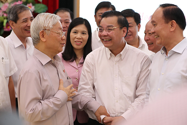 Tổng Bí thư, Chủ tịch nước Nguyễn Phú Trọng: Cán bộ của Hà Nội phải bản lĩnh, trí tuệ, huy động được sức dân - Ảnh 4