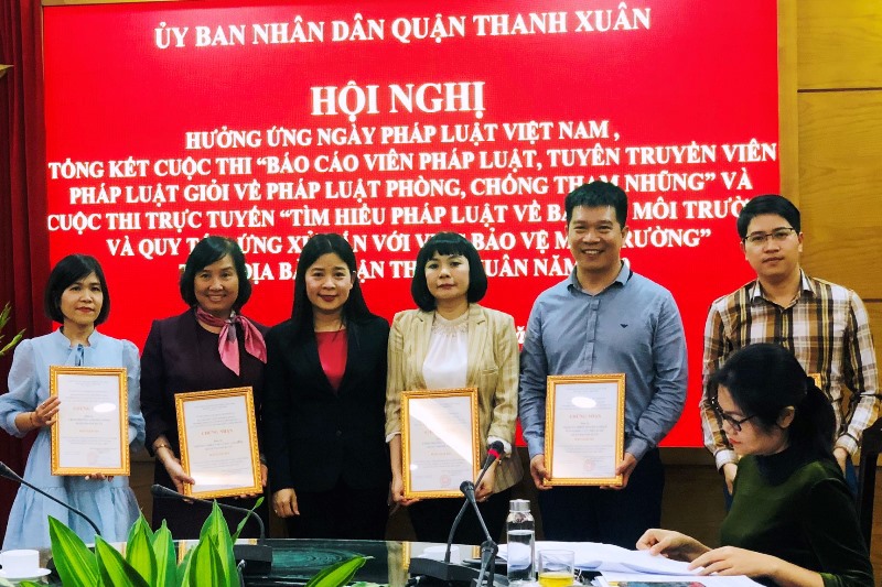 Hưởng ứng Ngày Pháp luật: Quận Thanh Xuân tổ chức thành công 2 cuộc thi tuyên truyền pháp luật - Ảnh 3